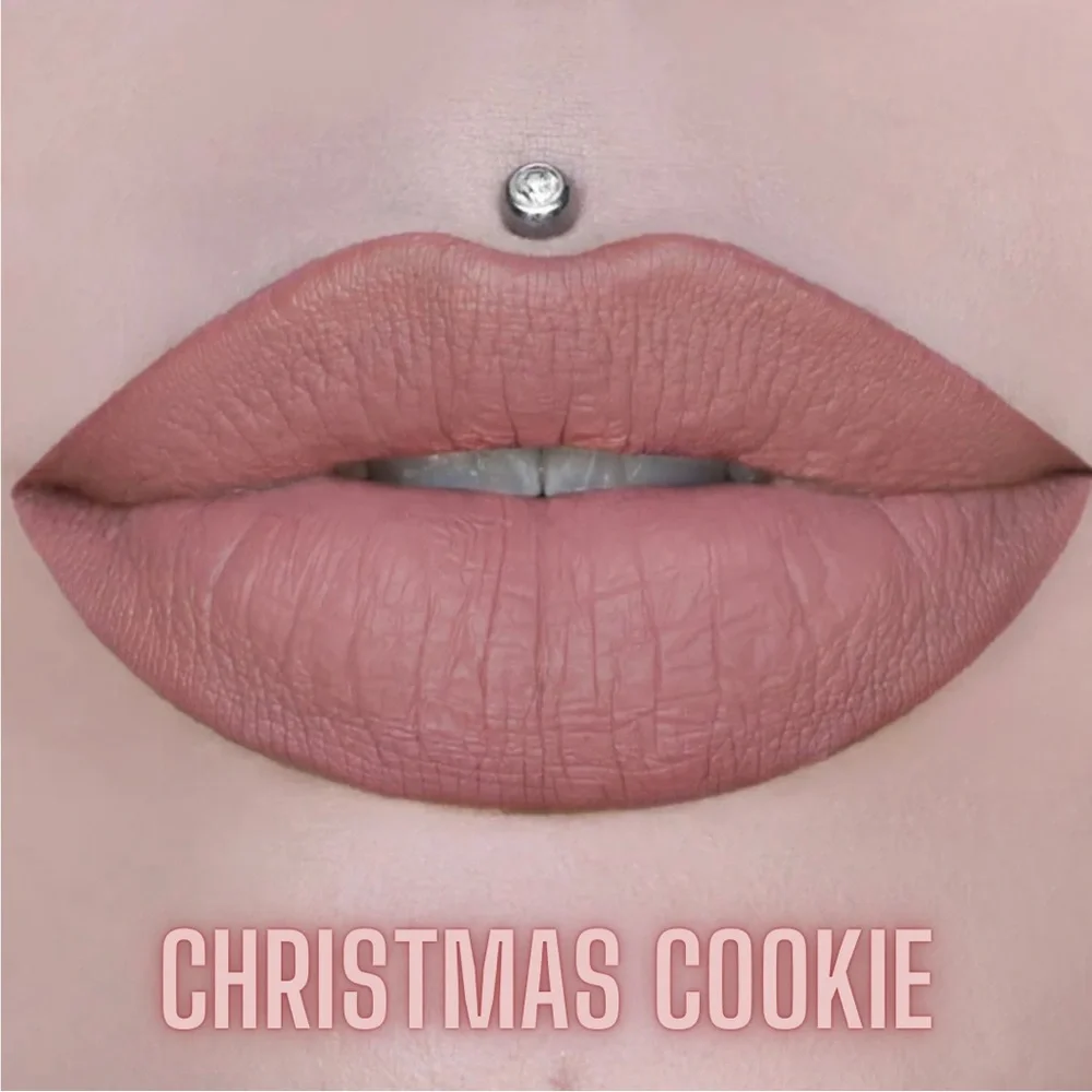 Jeffree Star Christmas Cookie Nude Pink Velour Liquid Lipstick Matte Minimalist